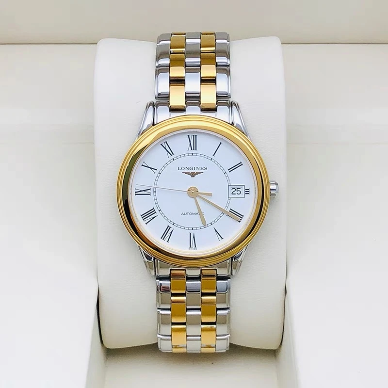 99新 Longines/浪琴 L4.974.3.21.7/军旗974超薄机械 /38.5表径