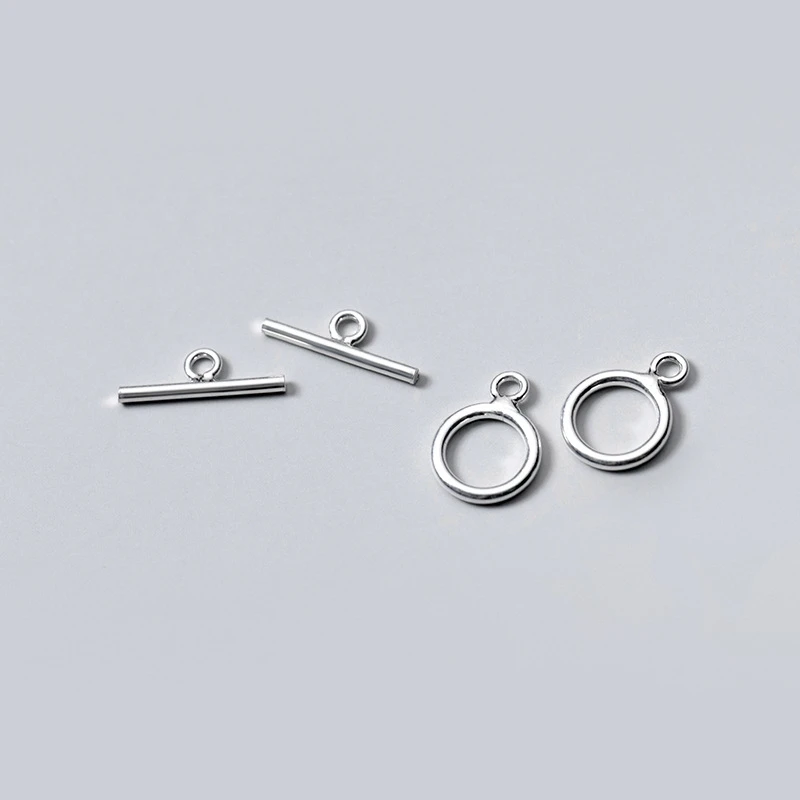 925银银制品 【满19包邮】0683-光面OT扣手链项链接扣