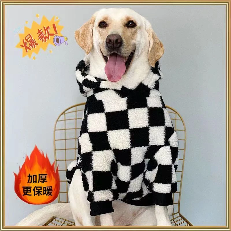 大型犬狗狗衣服大狗冬季保暖金毛拉布拉多萨摩耶边牧防掉毛服装潮