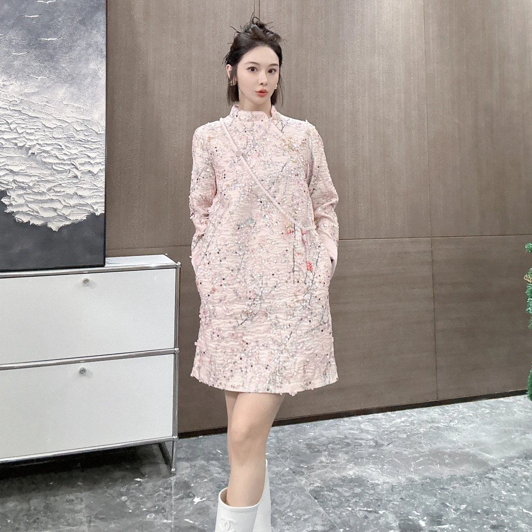 KK颜小新【梦泽花韵】新中式国风气质时尚休闲日常百搭早春连衣裙