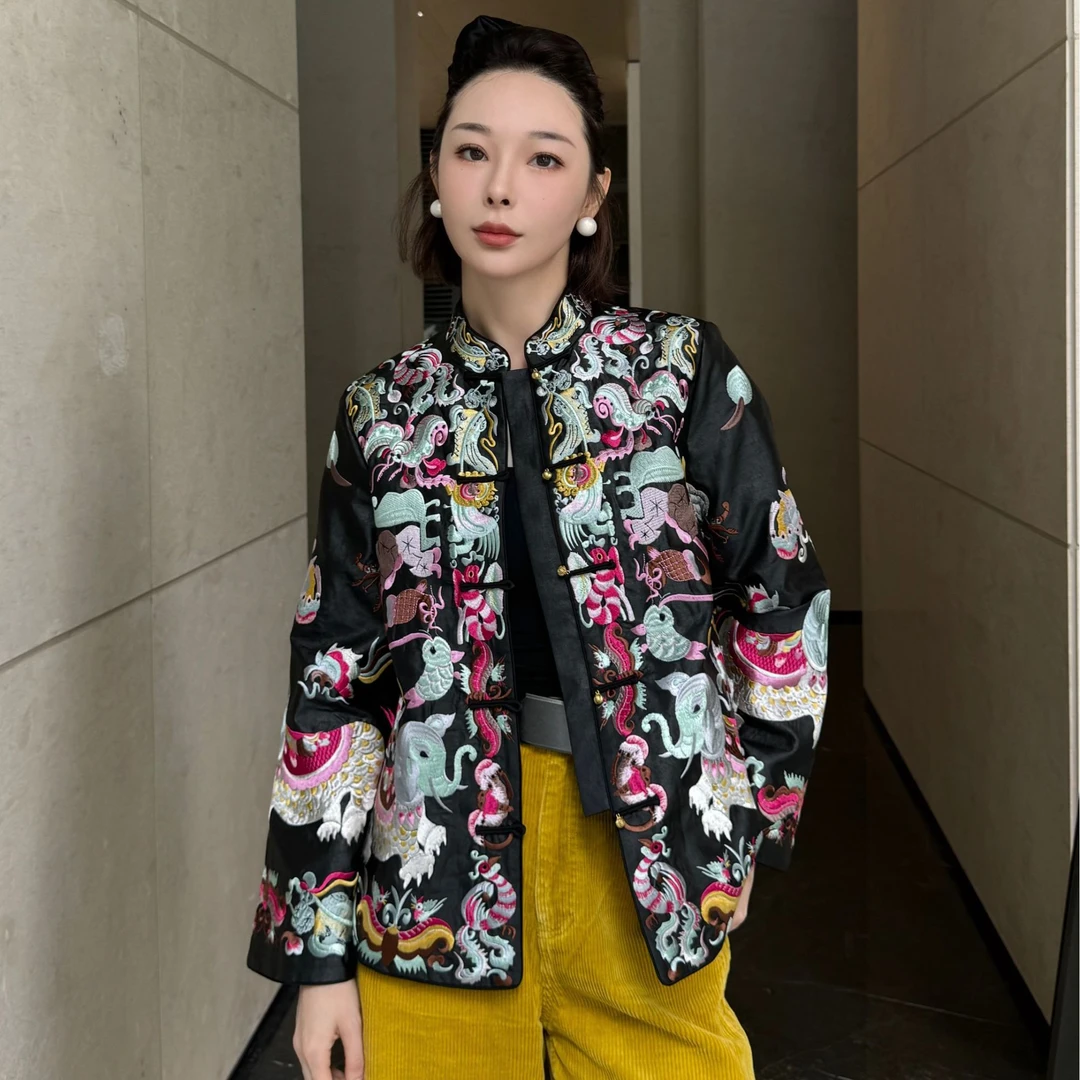 KK颜小新【清风拂袖】新中式国风绣花时尚百搭舒适宽松早秋外套
