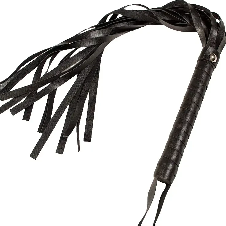 玩具简约黑色多尾皮鞭手柄防滑设计小皮鞭马鞭子皮鞭子小鞭子