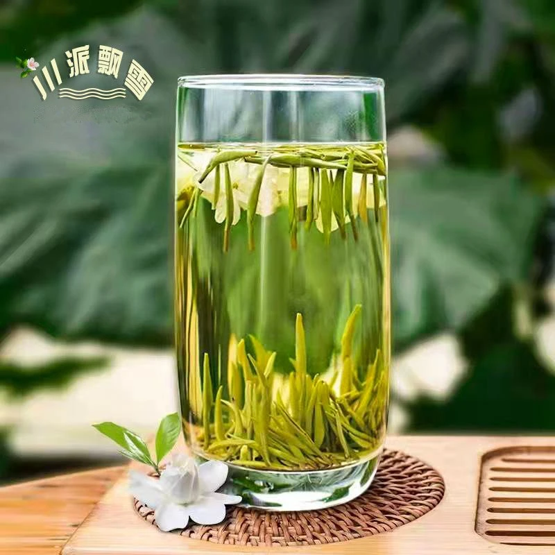2024年新茶四川飘雪茉莉花茶高山明前嫩芽手工浓香春茶叶散装冷泡