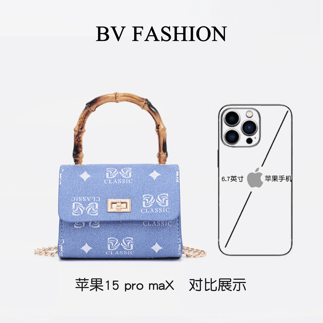 BV FASHION手提口红包迷你链条小包EQ24076039浅蓝（不可放手机）