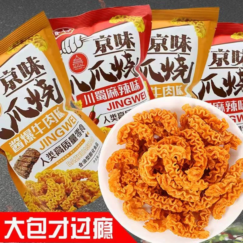 春大哥京味八爪烧混合味6大包香酥解馋休闲膨化小零食酥脆油炸