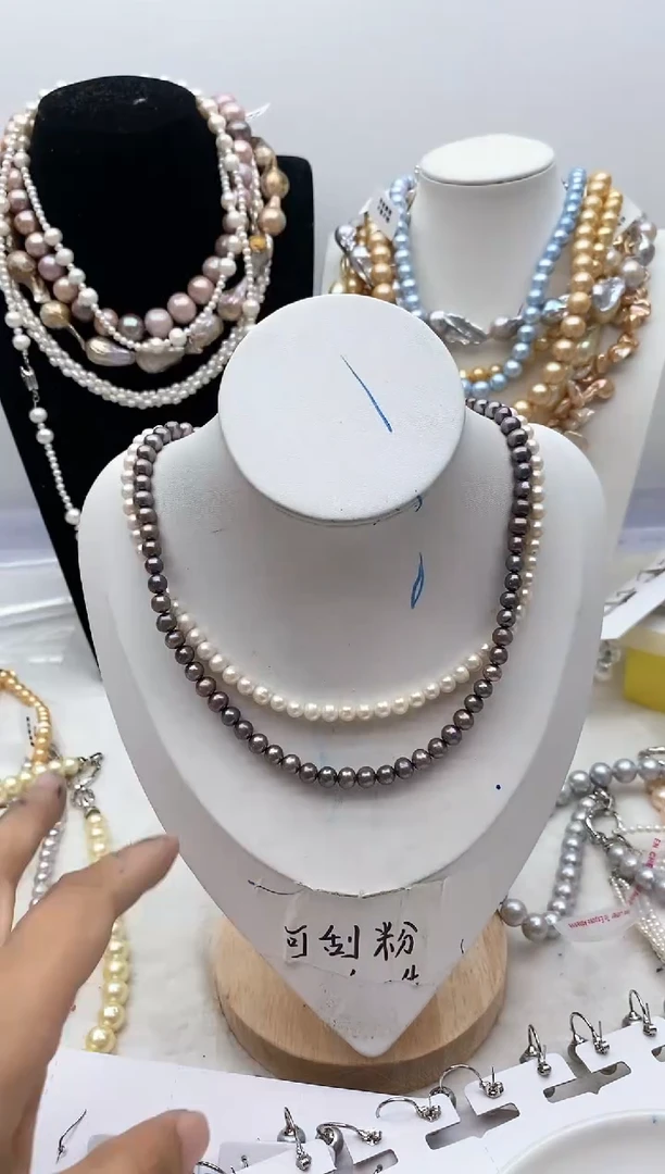 【闪购商品】淡水珍珠颈饰钛钢195