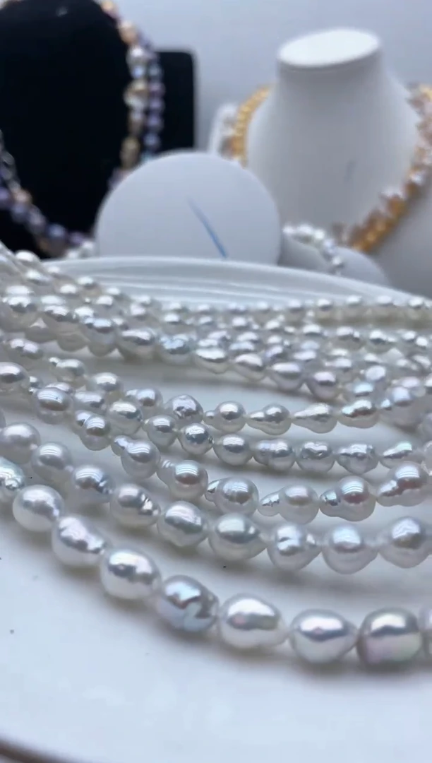 【闪购商品】淡水珍珠颈饰钛钢126