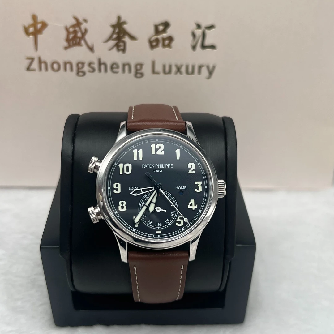 95新 Patek Philippe/百达翡丽 百达翡丽5524G19年全套时尚名表