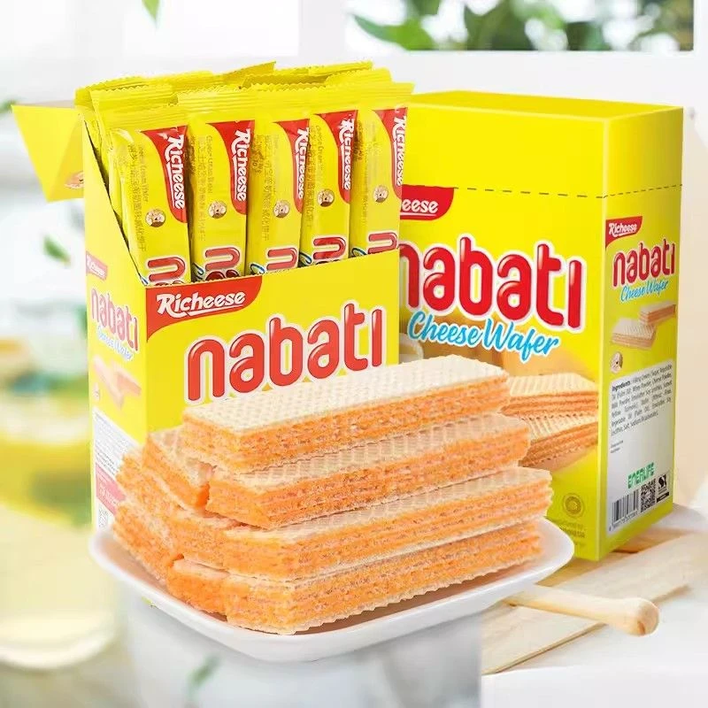 纳宝帝nabati威化饼干丽芝士独立包装网红零食奶酪味草莓柠檬味