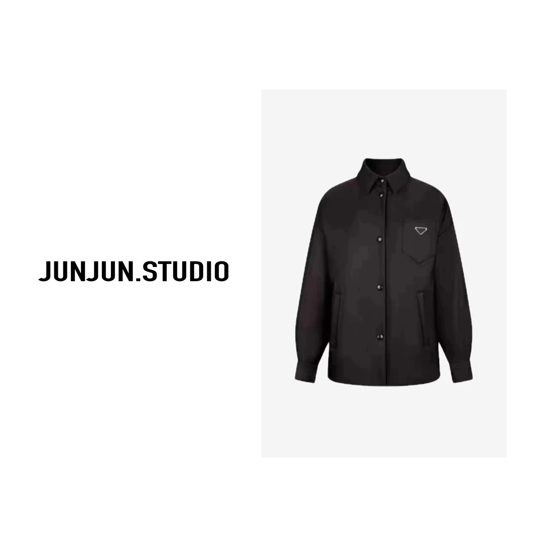 【经典永存】拉达简约三角标翻领秋冬保暖棉服外套JJ-23246