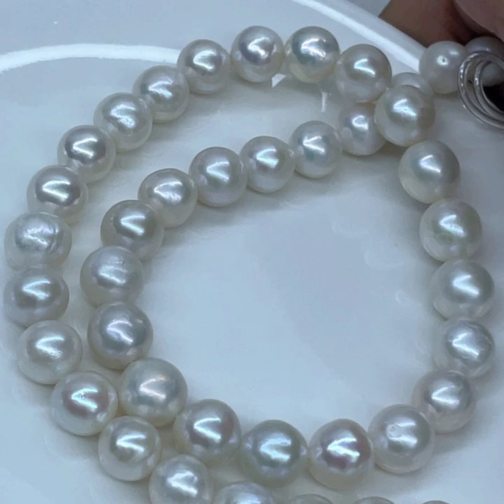 淡水珍珠颈饰银S925镶嵌