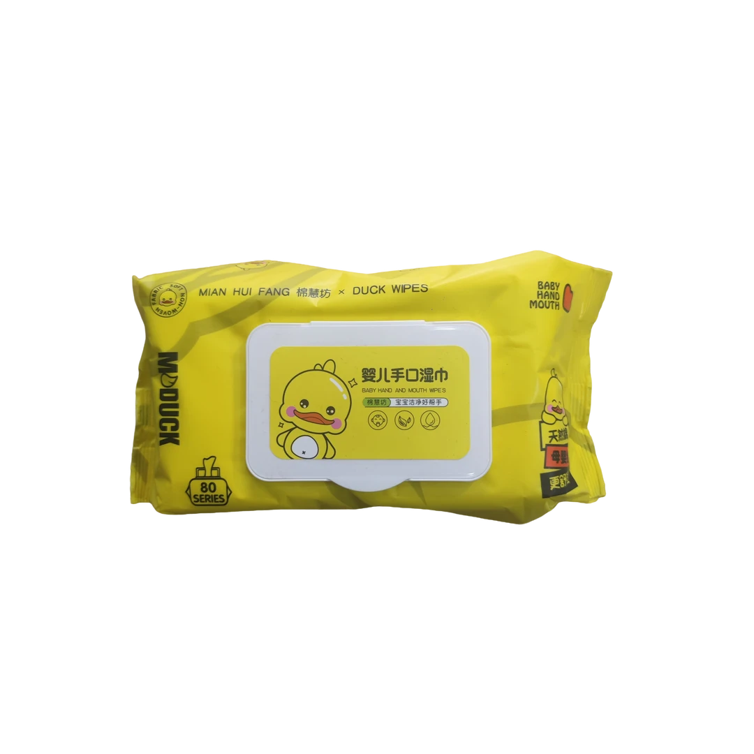 棉慧坊小黄鸭湿巾80p