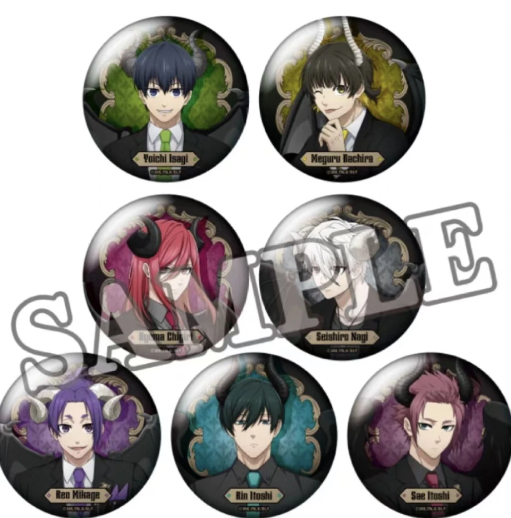 【拆盒】蓝锁七大罪吧唧一闪七普蓝色监狱七宗罪恶魔徽章盲盒