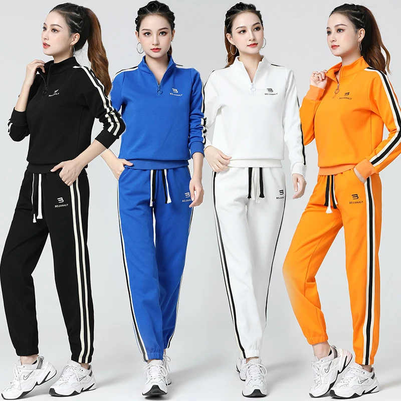 【老师推荐】广场舞服装秋冬新款加厚运动休闲套装团队演出服女时尚