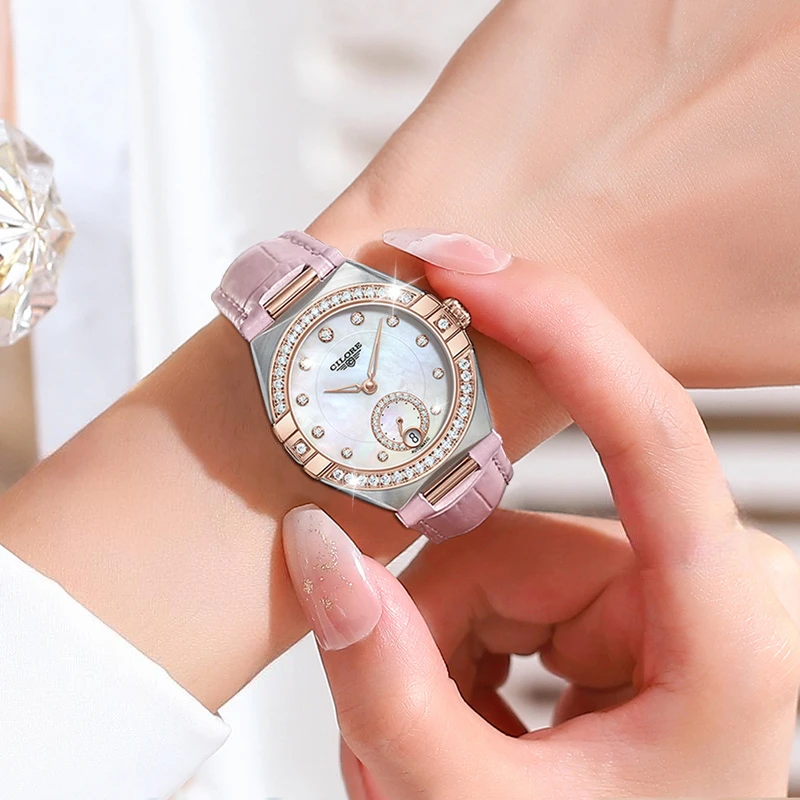 轻奢女款全自动机械腕表日历+镶钻款（珍珍）