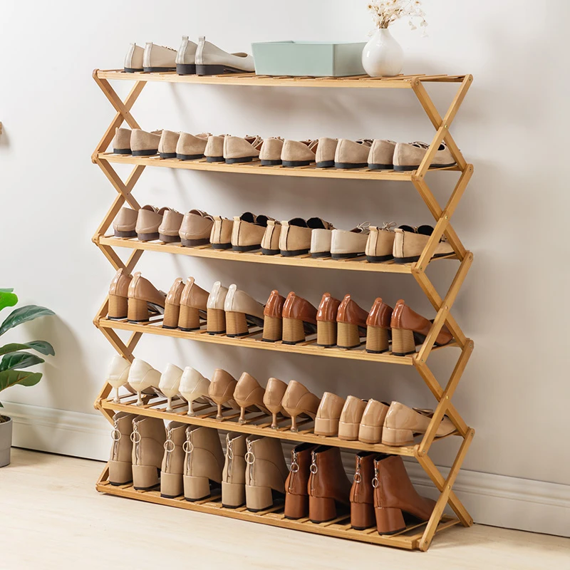 福思源免安装鞋架简易门口家用折叠置物架经济型出租房鞋柜结实可