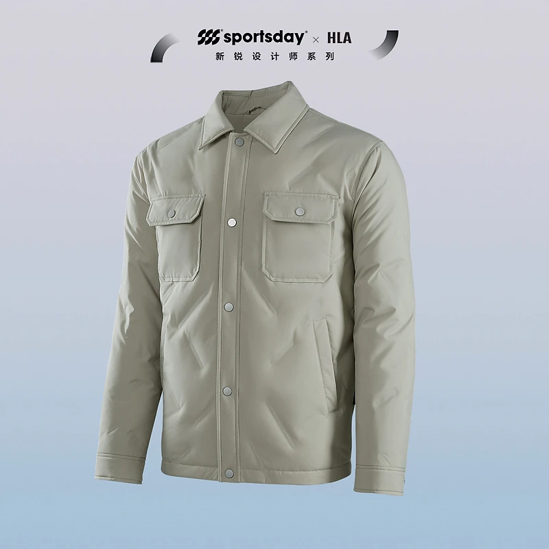 【sportsday荣耀马术】HLA海澜之家23冬翻领男羽绒服HWRAW4Y003A