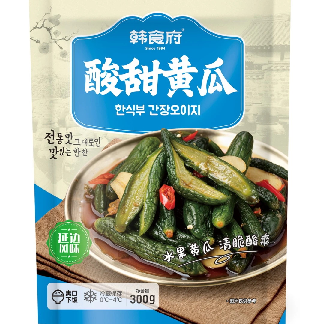 延边朝鲜族泡菜酸甜黄瓜300g脆嫩清脆食用传统腌制下饭