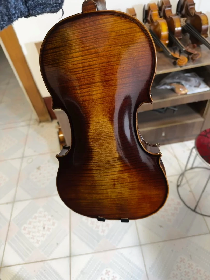 王永锋工作室欧料小提琴，手工小提琴，深色款