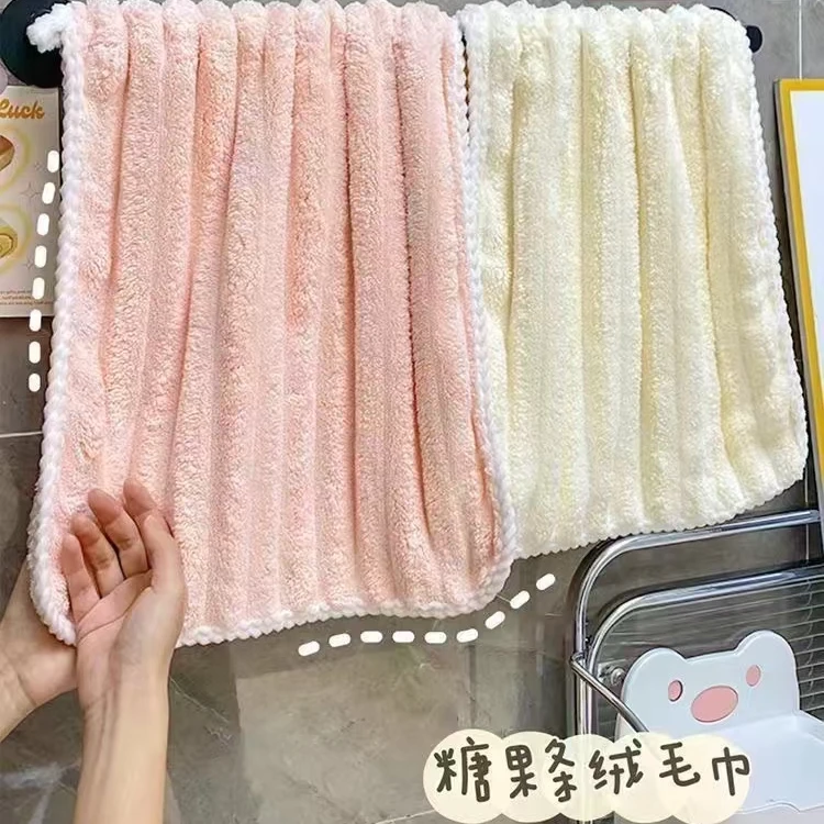 【主播补贴三条五条囤优先发货】珊瑚绒毛巾女生洗脸帕洗澡颜色随机