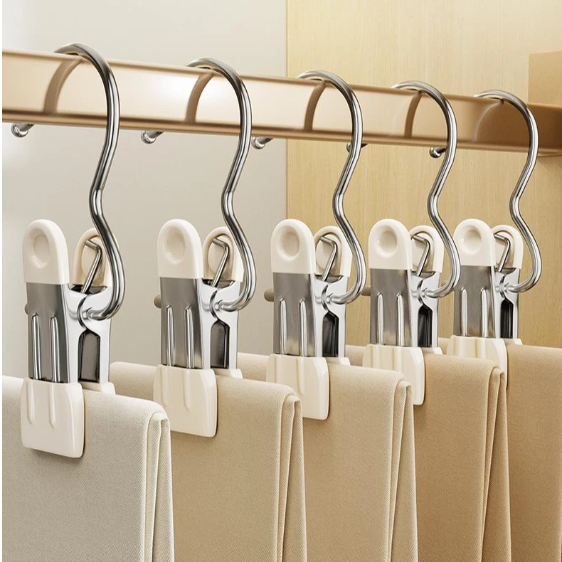 收纳夹裤夹子家用无痕不锈钢多功能夹整理收纳裤子神器强力防滑夹