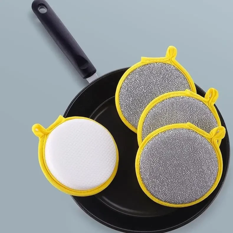 新人福利5个装】洗碗海绵擦不沾油刷锅洗碗布海绵擦双面去污魔力擦