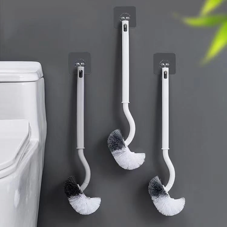 多功能360度清洁日式S型家用马桶刷刷洗卫生间马桶刷挂墙式洁厕刷