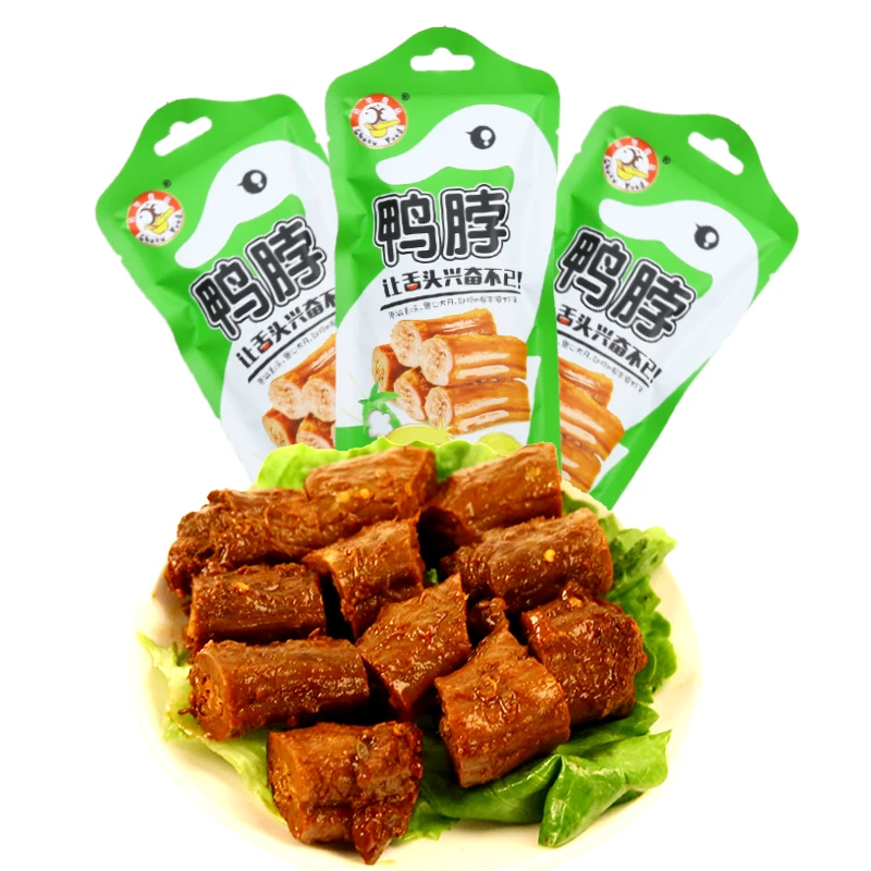 Chuxu food/初旭食品温州特产 初旭鸭脖56g 原味辣味 独立小包装