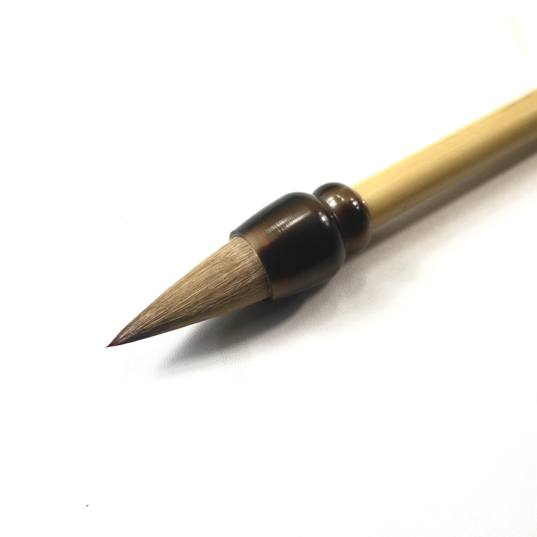 忆江南 出锋3.8口径1.6 狼毫鸡距蒜头毛笔国画牡丹大字对联