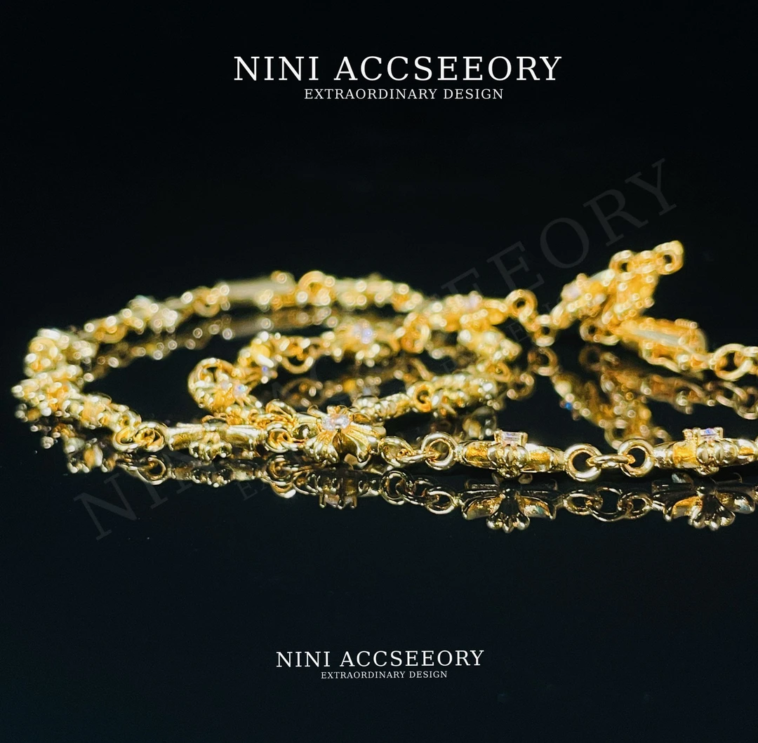 『千金精神』精工优雅轻奢甜美气质满十字架定制长度手链