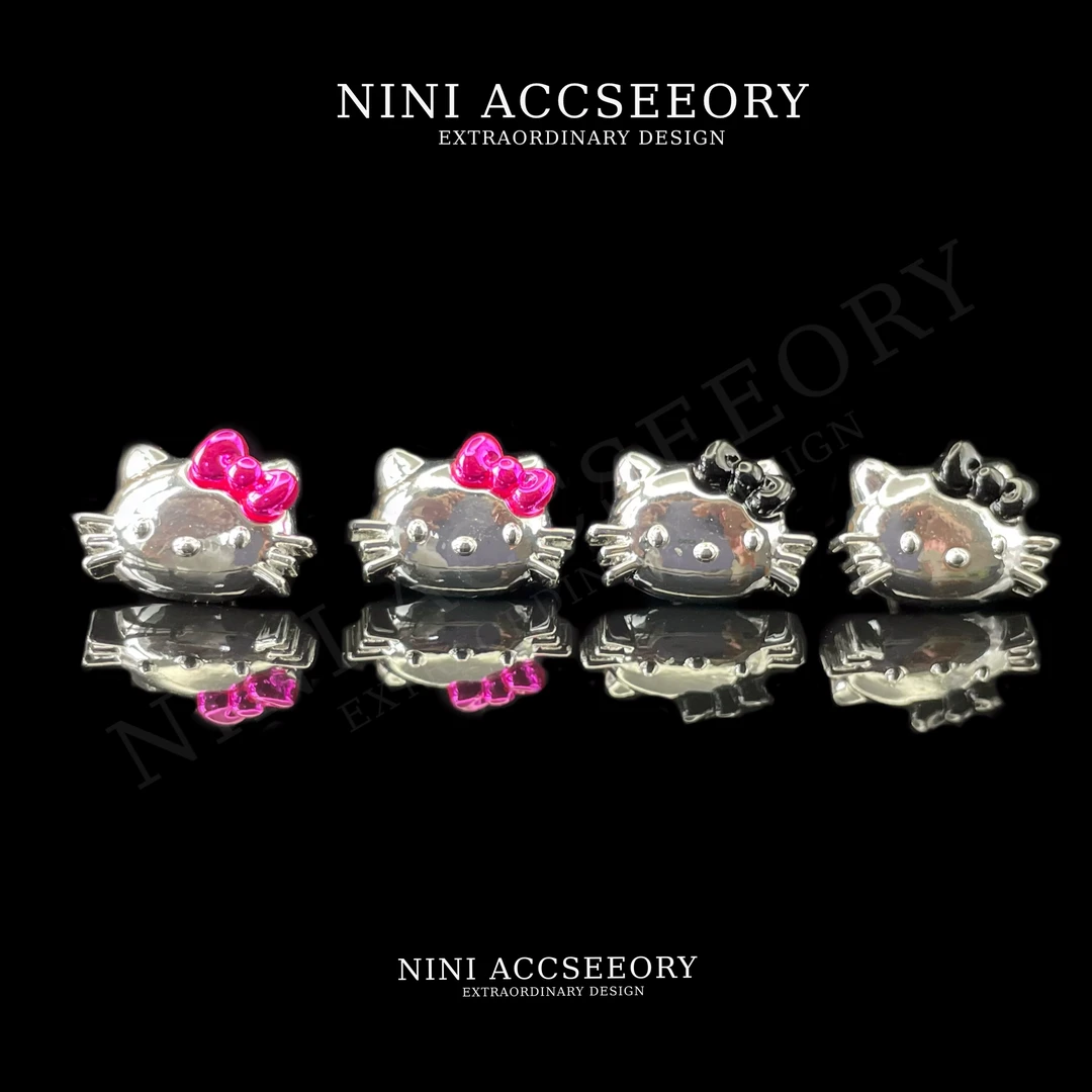 『小凯蒂』日韩甜酷INS酷飒美式辣妹风失序混搭少女感耳钉耳饰