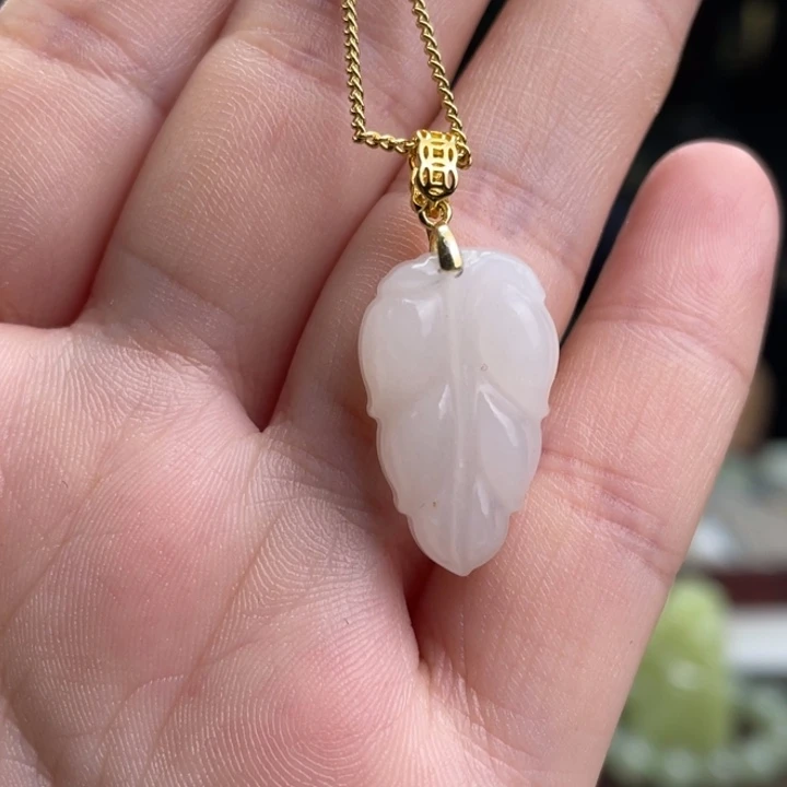 和田玉挂件银S925镶嵌