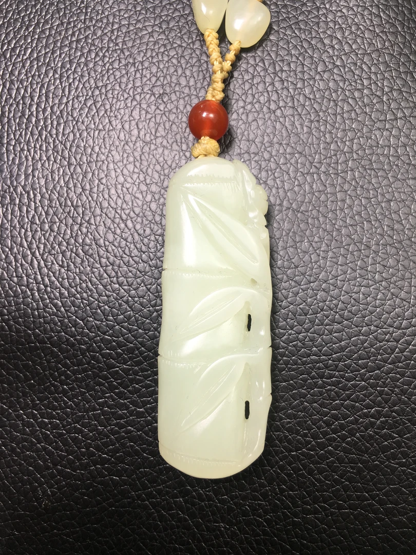 和田玉竹节，节节高升，定制发货