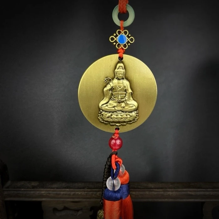 新款弥勒挂件中国结车挂件后视镜家居汽车挂件