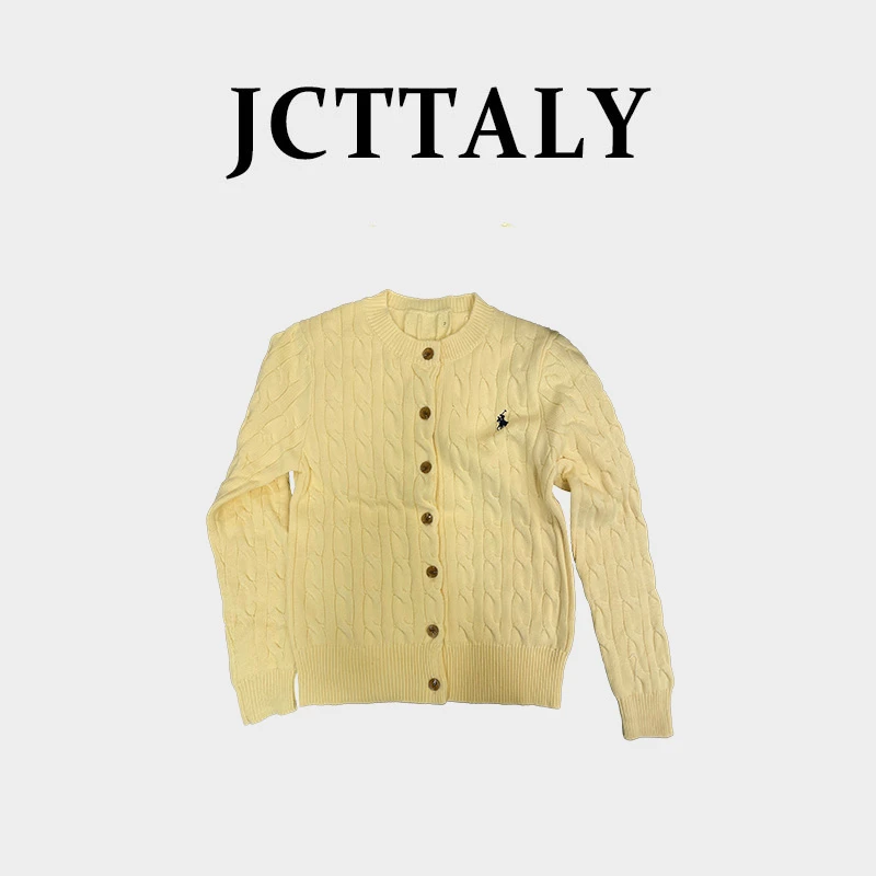 2024设计师款式百搭长袖显瘦针织圆领开衫-Ani-B344