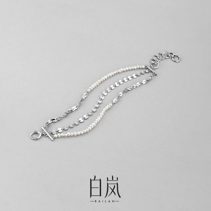 白岚流珠手链天然淡水珍珠配饰女新款小众设计简约百搭时尚SL3494