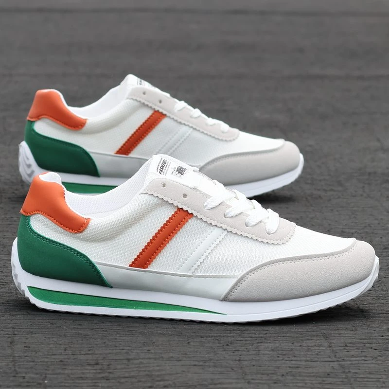 百搭网面鞋夏季小白鞋2024新款男士运动鞋韩版男鞋透气阿甘跑步鞋