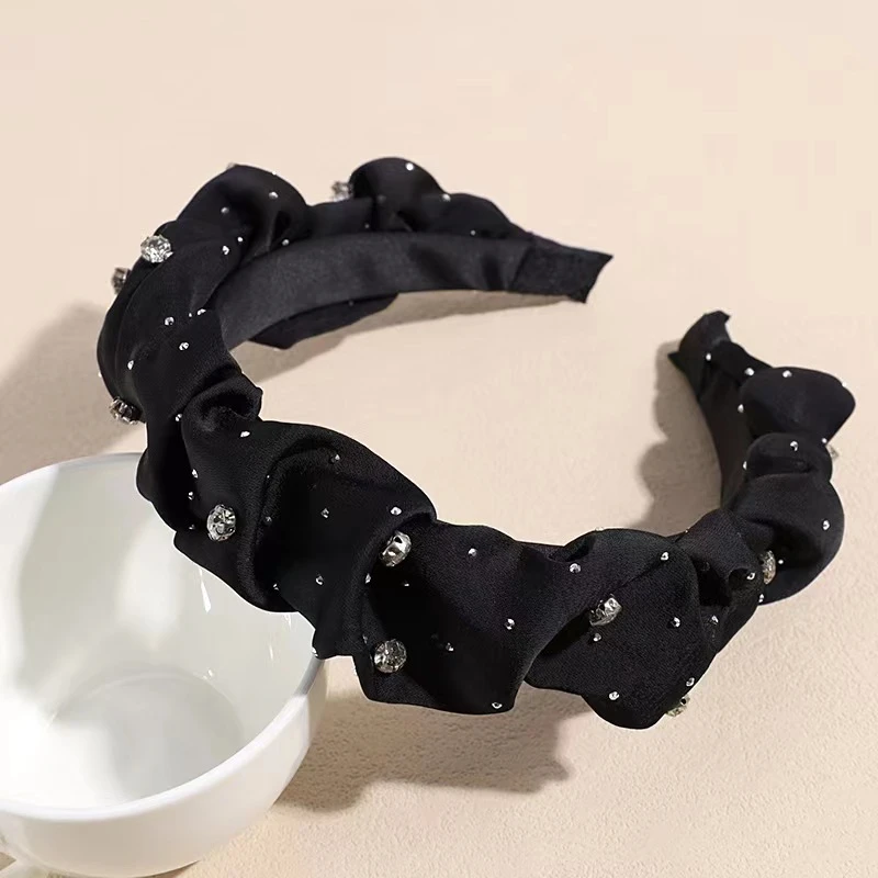 【笑笑专属】气质发箍百搭黑色发饰头箍宽边满天星发箍TTTT1