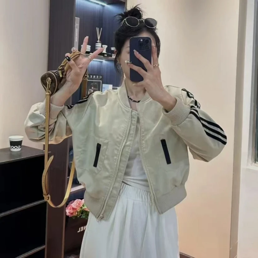 气质时尚小个子棒球服2025春秋款韩版显瘦设计短款百搭上衣外套女