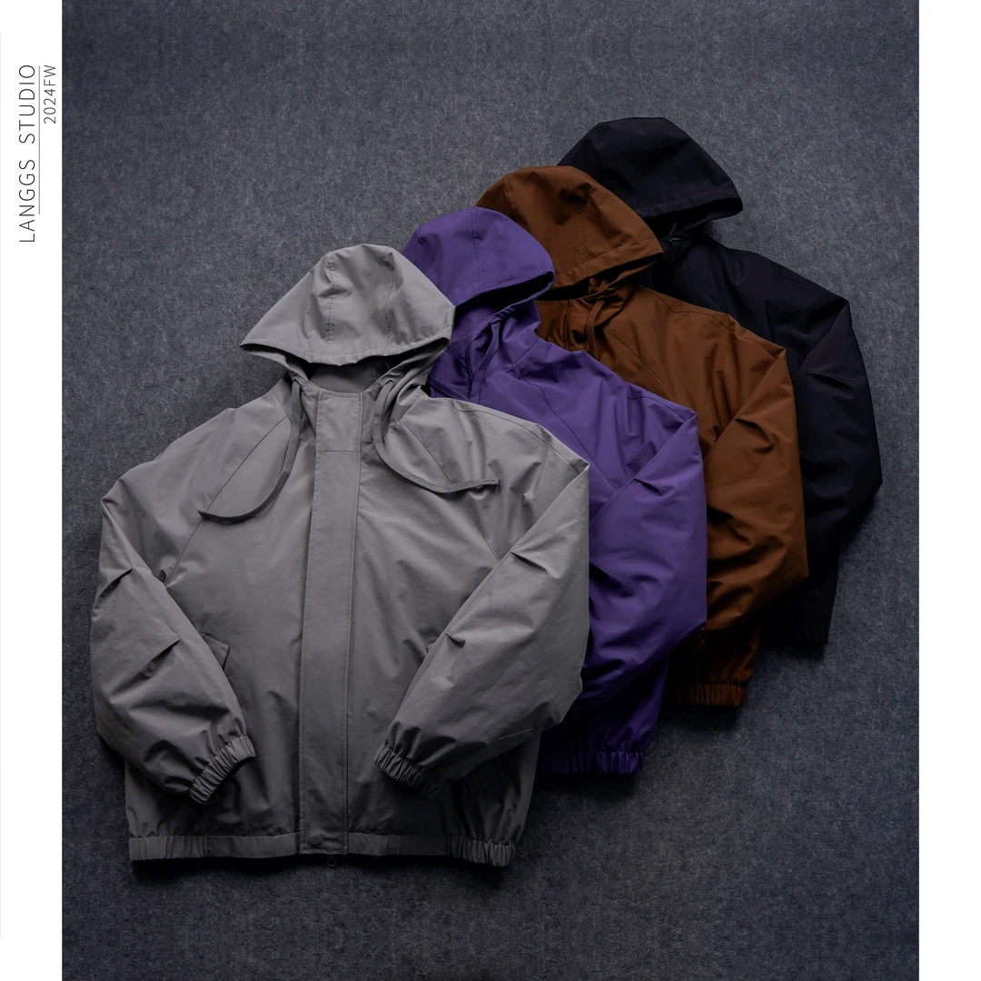 LANGGS&浪叔 红人上新秋冬连帽羽绒服防水防风羽绒外套-FW44115
