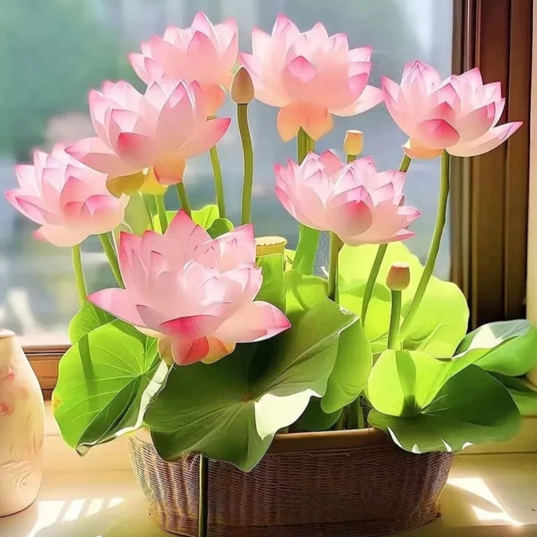 【水培碗莲】碗莲种四季开花水培水养绿植睡莲荷花无土盆栽花卉种植