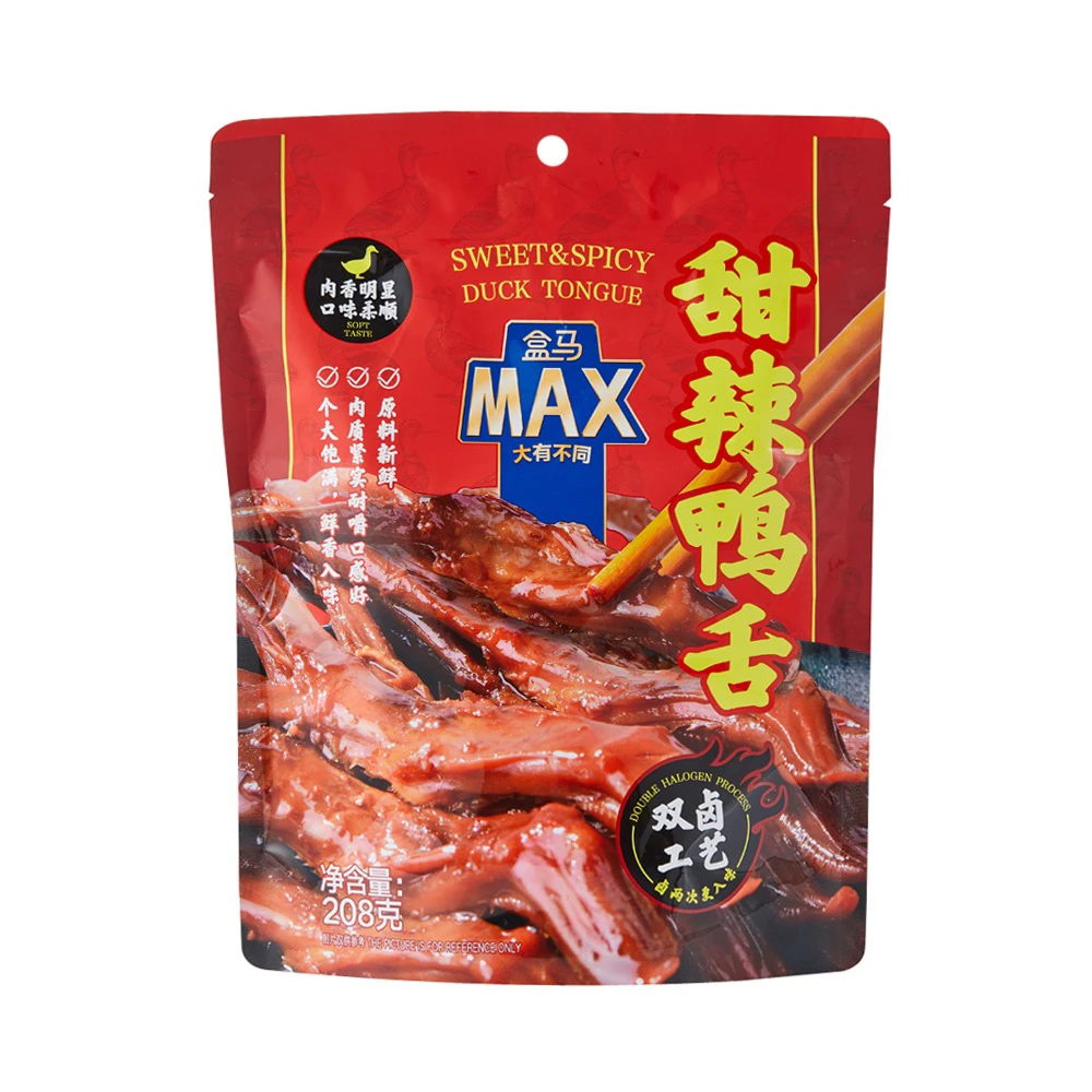 盒马MAX甜辣鸭舌208g个大饱满肉质紧实卤料熟食解馋零食促销包邮