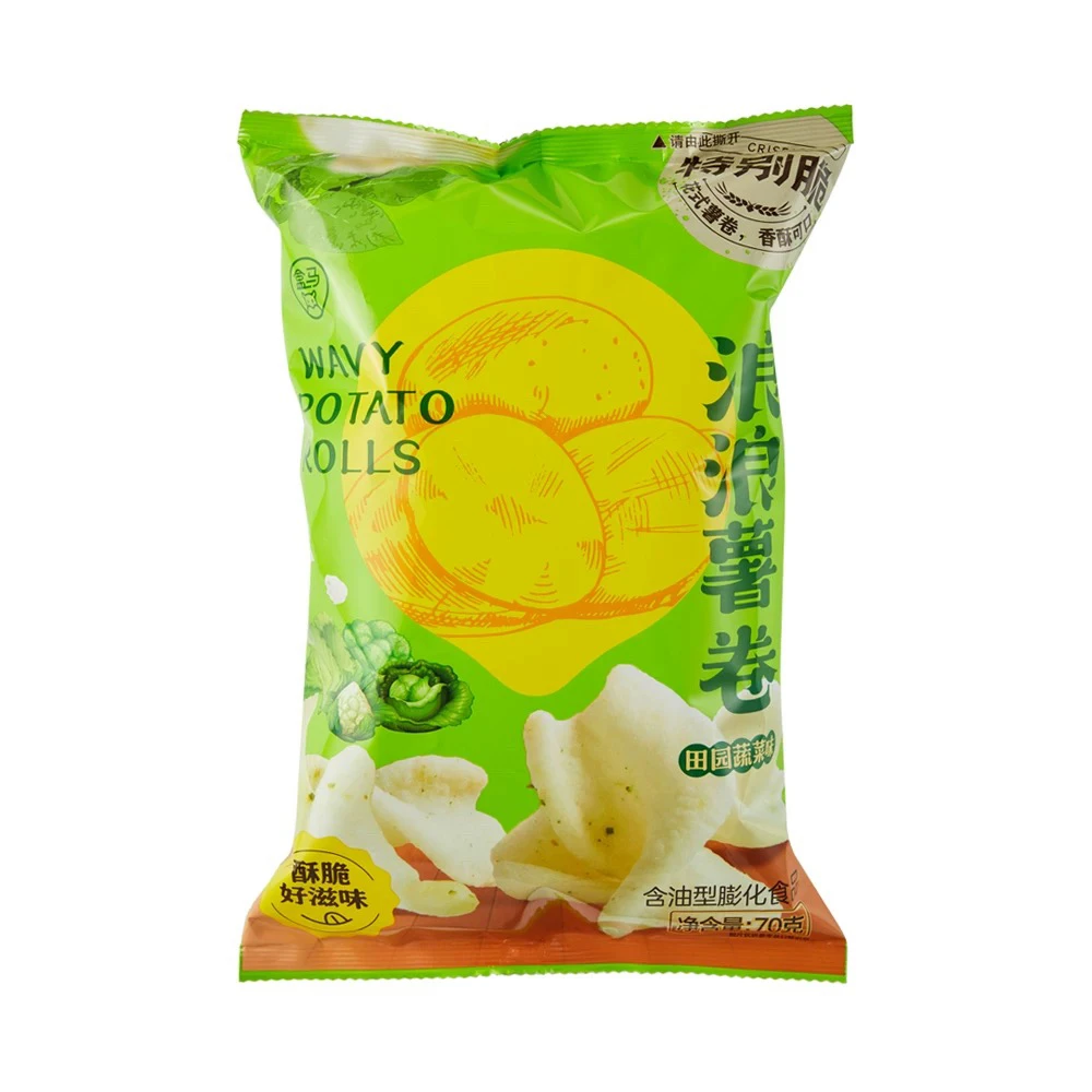 盒马浪浪薯卷田园蔬菜味70g休闲零食儿童小吃零嘴特价促销办公室