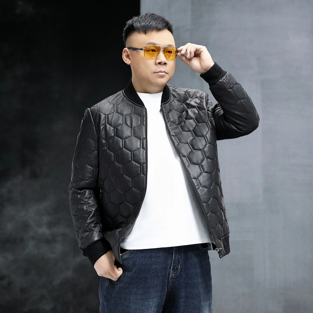 [断码清仓] 男士商务休闲衬衫领修身黑色通勤春秋季轻奢夹克2827