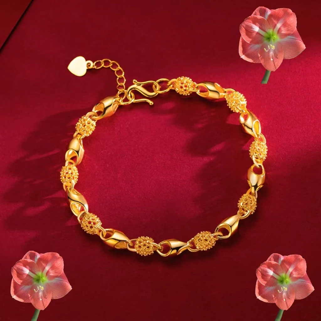 合金手链 【玲珑】复古精致镂空时尚优雅显气质轻奢精美款