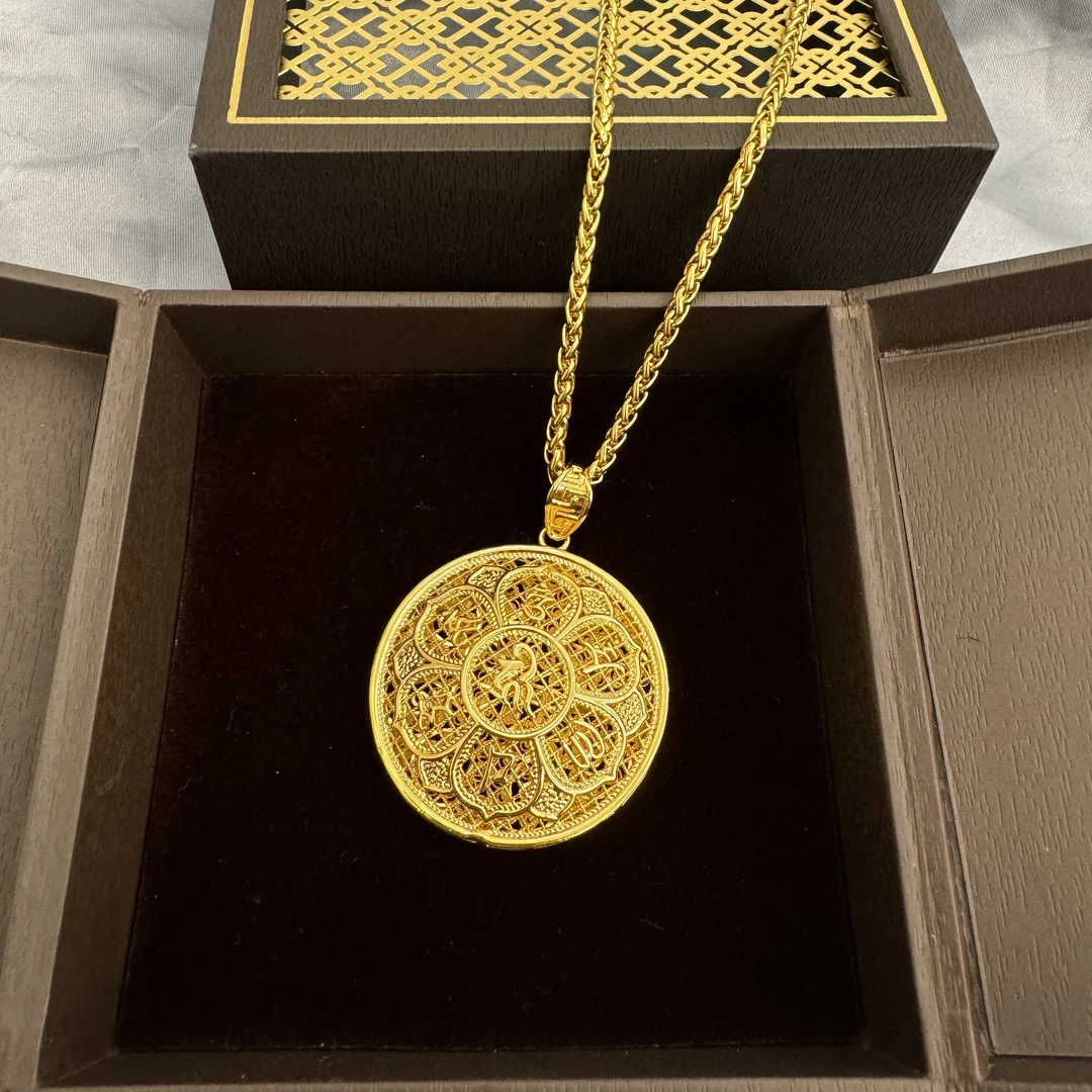 合金项链 【六字真言八宝罗盘】新中式国潮风复古优雅轻奢