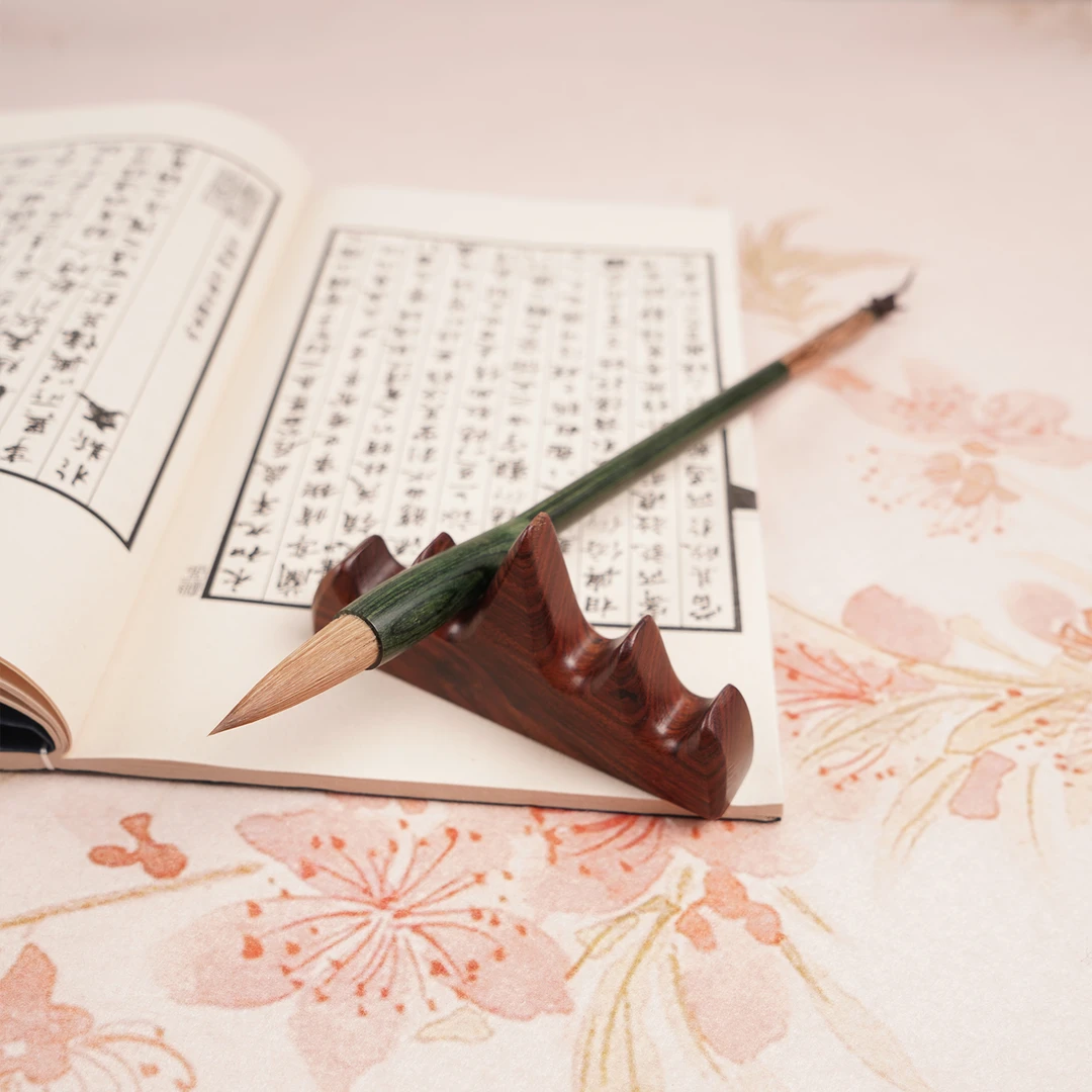 亭潇实木绿杆狼毫 3.8出锋  1.0口径 大师作品