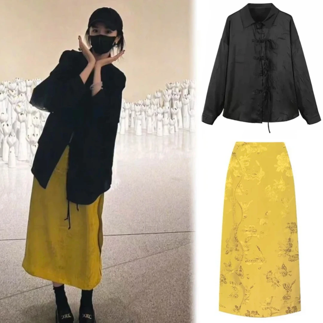 【青璃】020幂幂款-新中式国风春夏款女款提花盘扣小众时尚衬衫A2