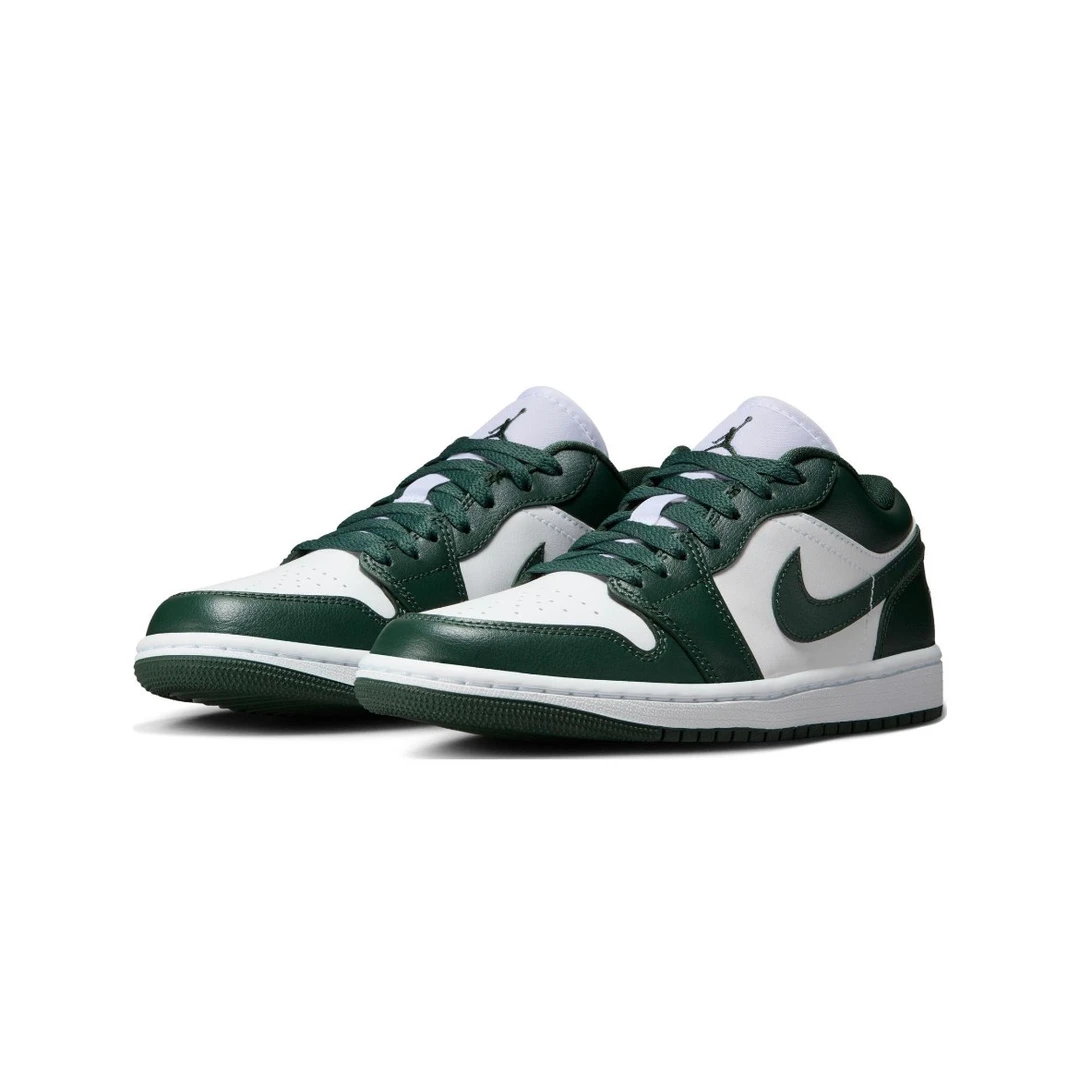 耐克Air Jordan 1 Low AJ1白绿 男女同款 低帮休闲板鞋DC0774-113
