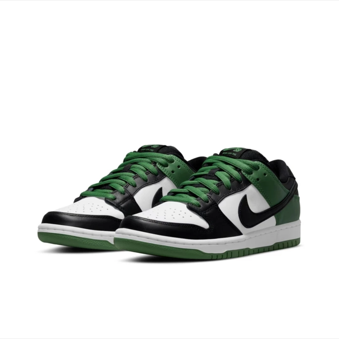 耐克Nike Dunk SB Low Pro 黑绿脚趾低帮 板鞋男女同款BQ6817-302